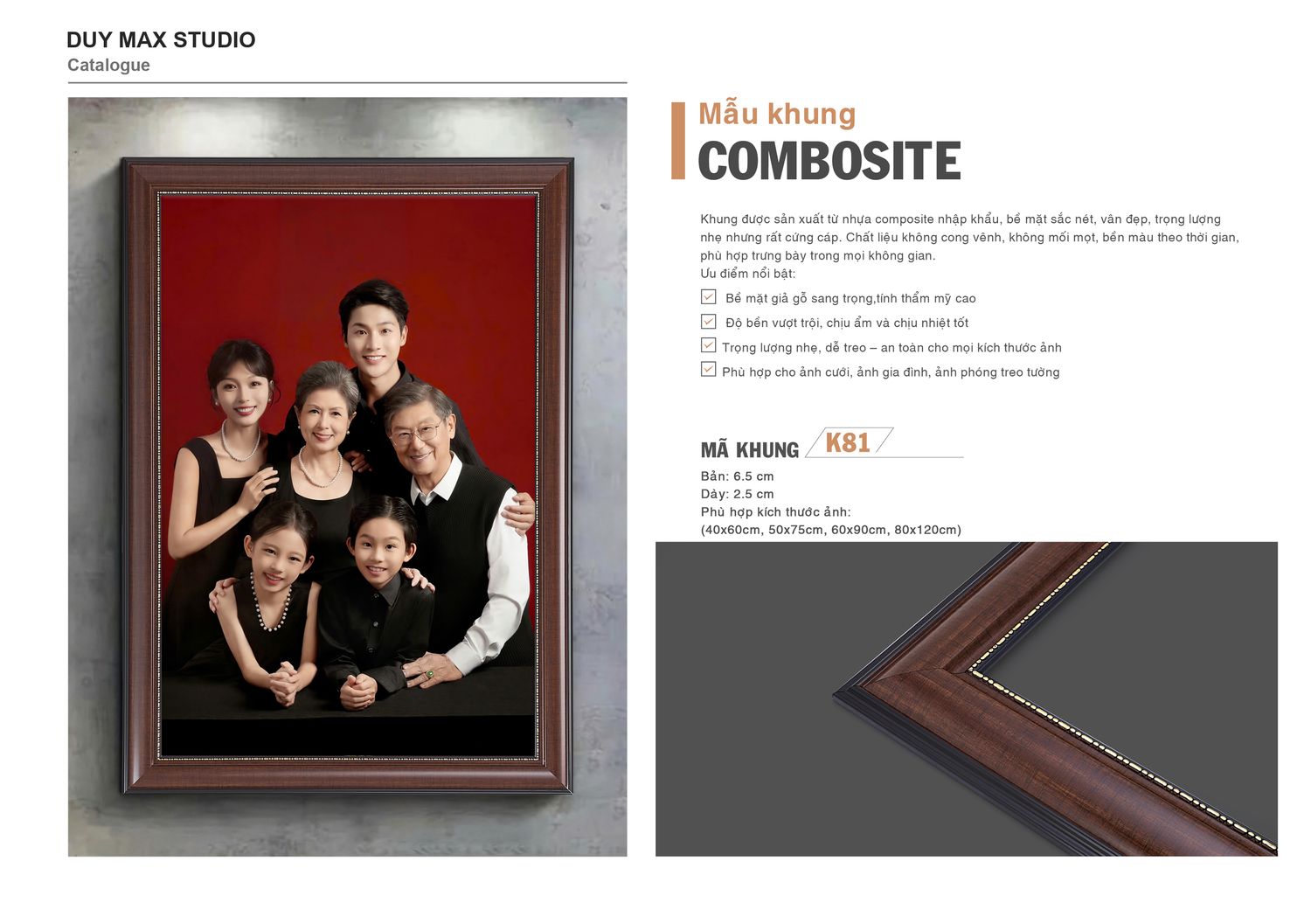 Khung Composite mã K81 — catalogue Duy Max Studio