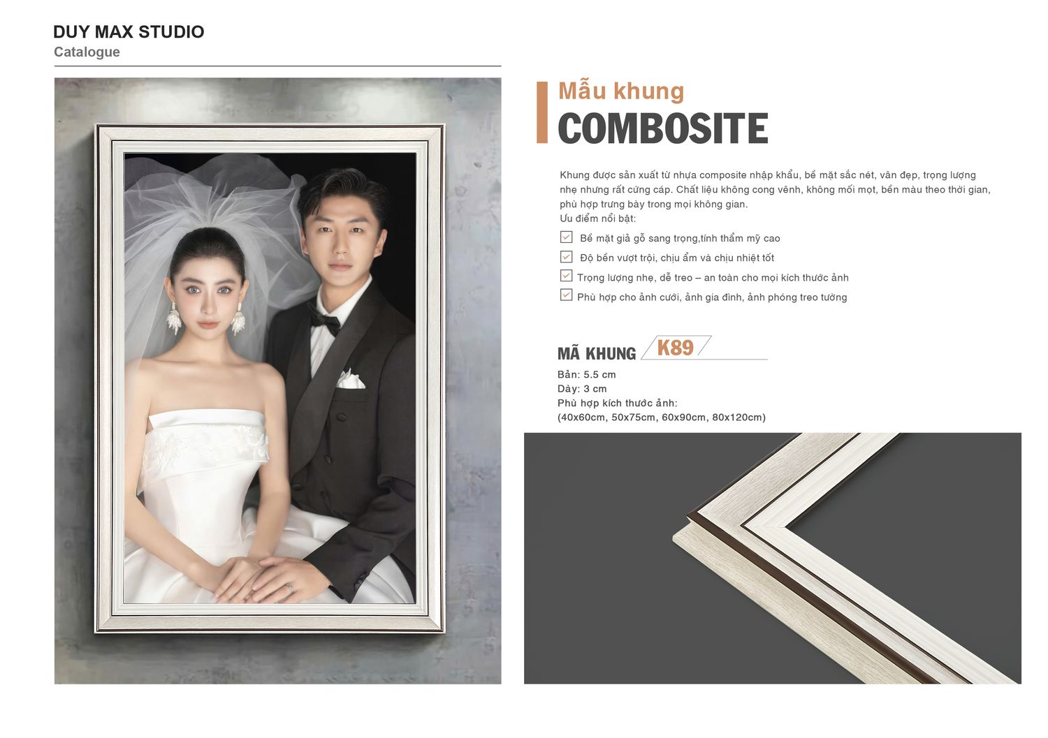 Khung Composite mã K89 — catalogue Duy Max Studio