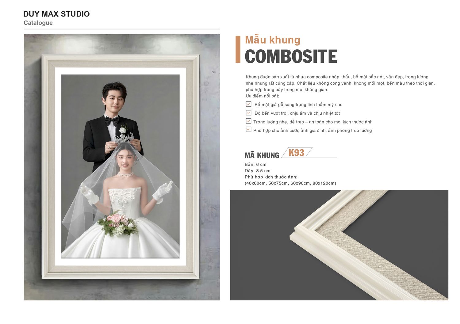 Khung Composite mã K93 — catalogue Duy Max Studio