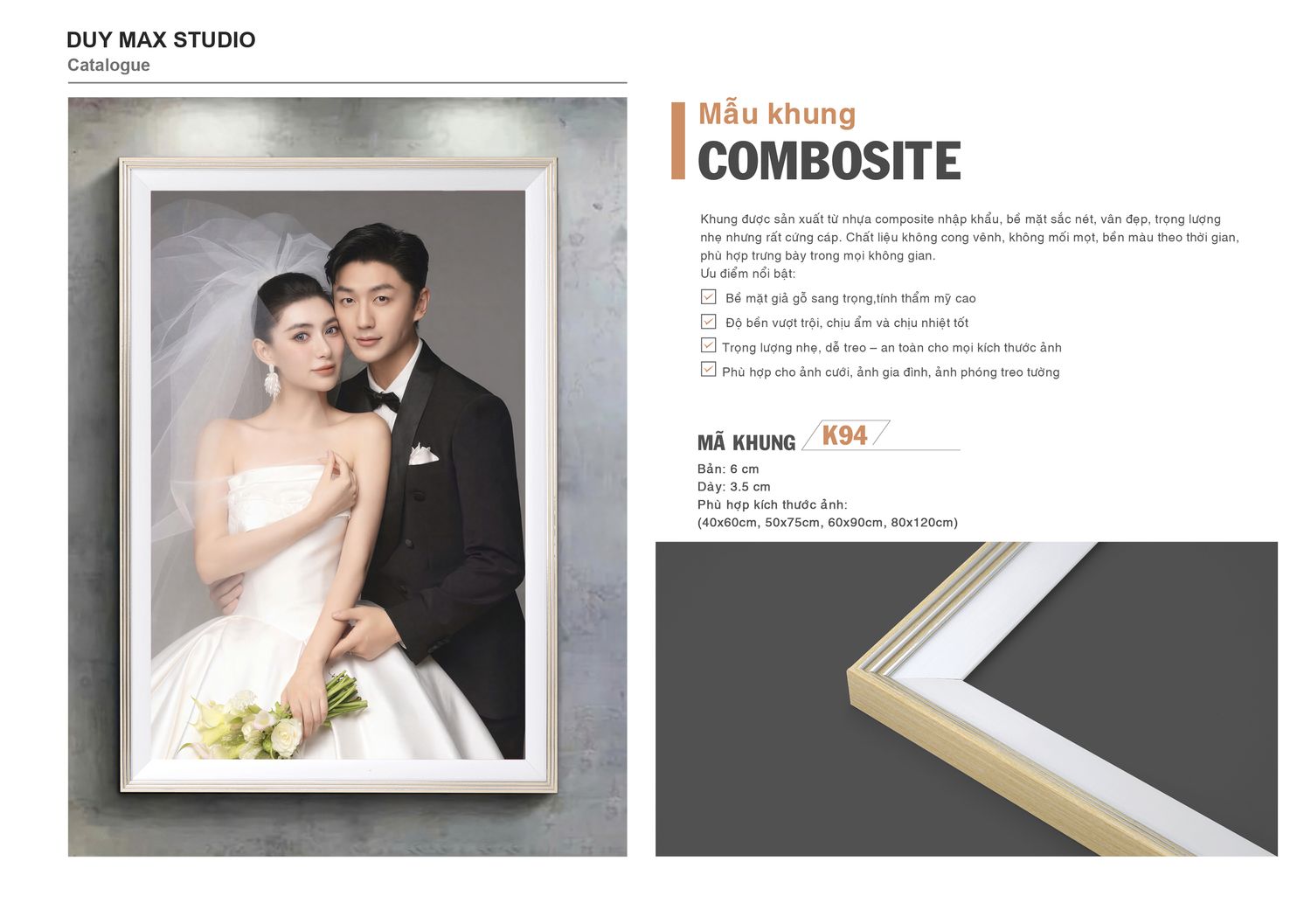 Khung Composite mã K94 — catalogue Duy Max Studio