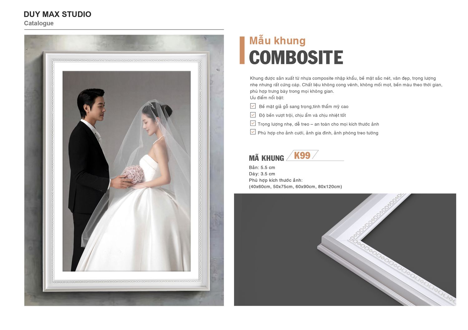 Khung Composite mã K99 — catalogue Duy Max Studio
