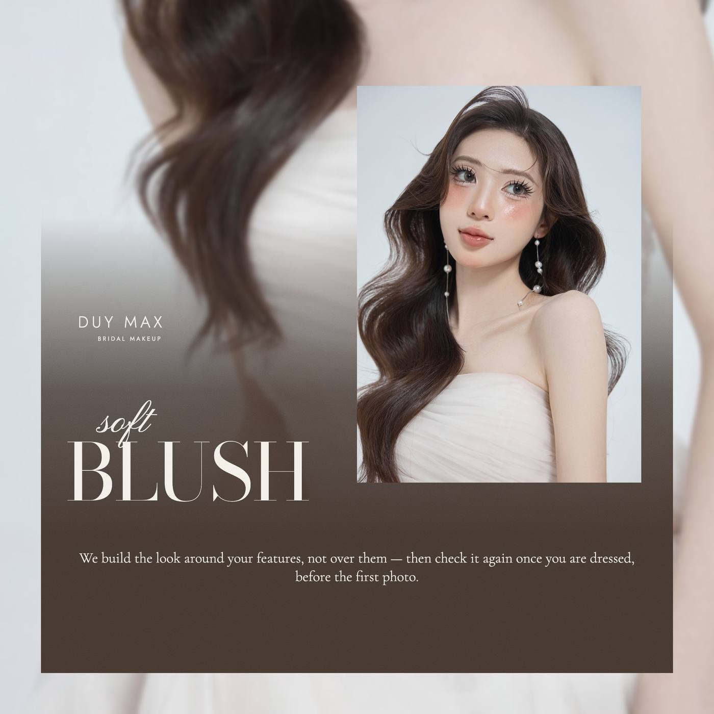 Soft Blush — hồng nhẹ, tóc sóng buông — Duy Max Studio, trang 2