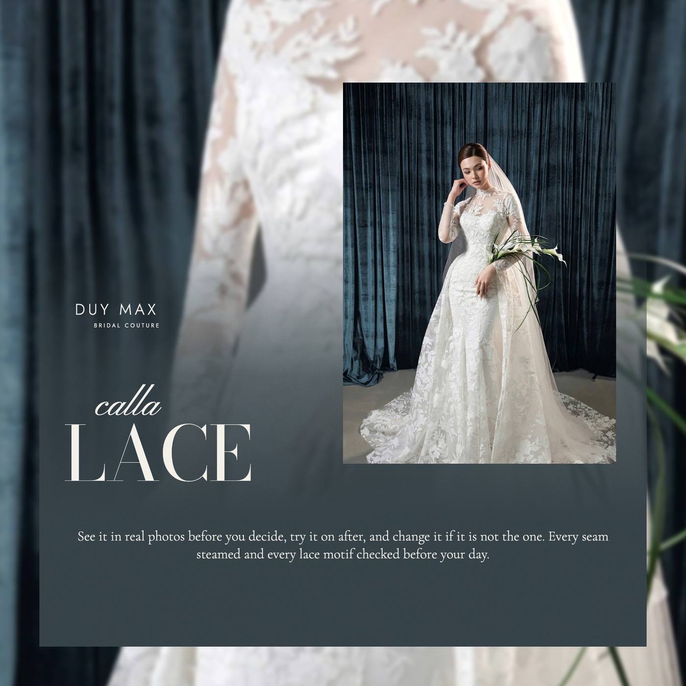 Calla Lace — ren cổ cao, đuôi cá — Duy Max Studio, trang 2