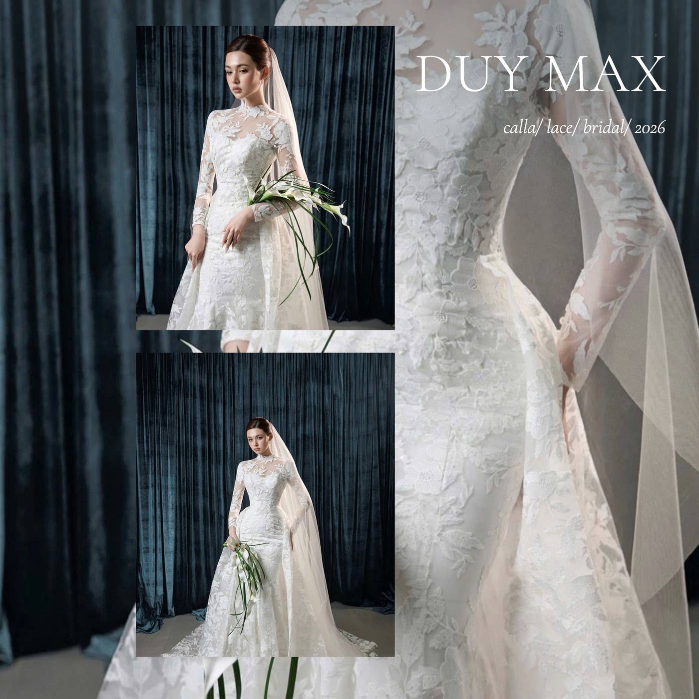 Calla Lace — ren cổ cao, đuôi cá — Duy Max Studio, trang 6