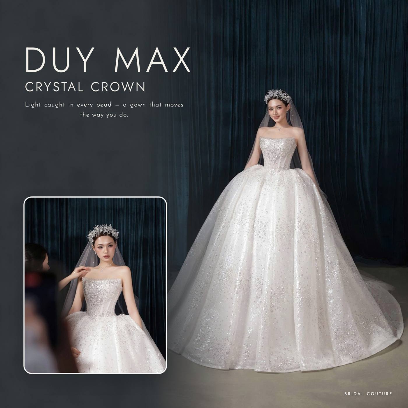 Crystal Crown — đính kết dày, vương miện pha lê — Duy Max Studio, trang 1