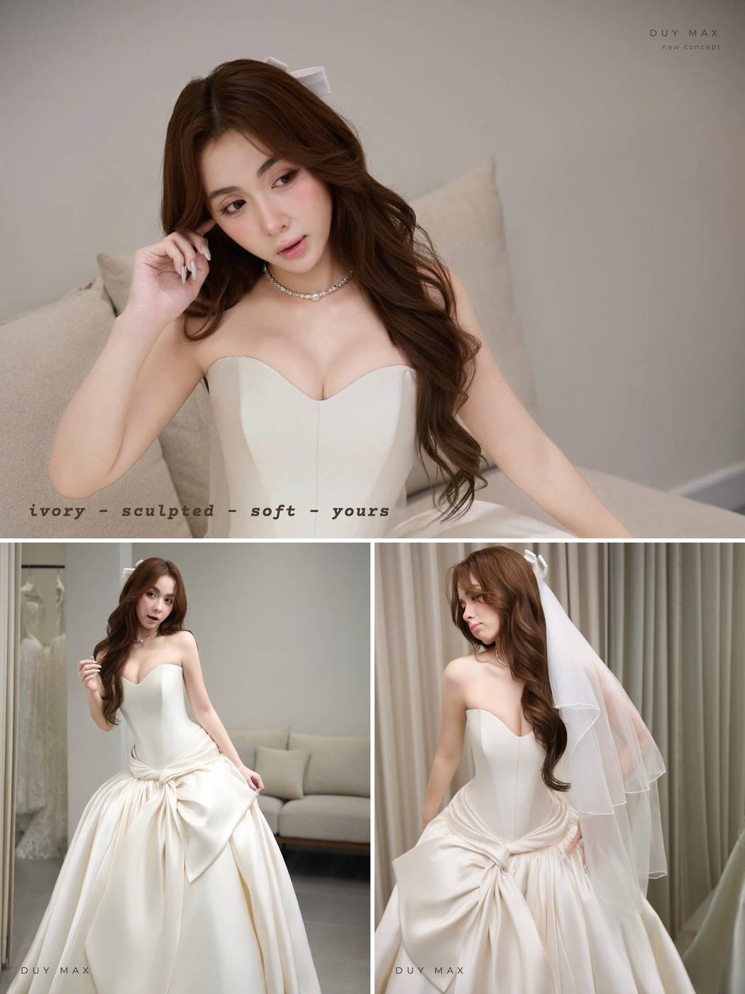 Satin Bow — satin trơn nơ hông — Duy Max Studio, trang 1