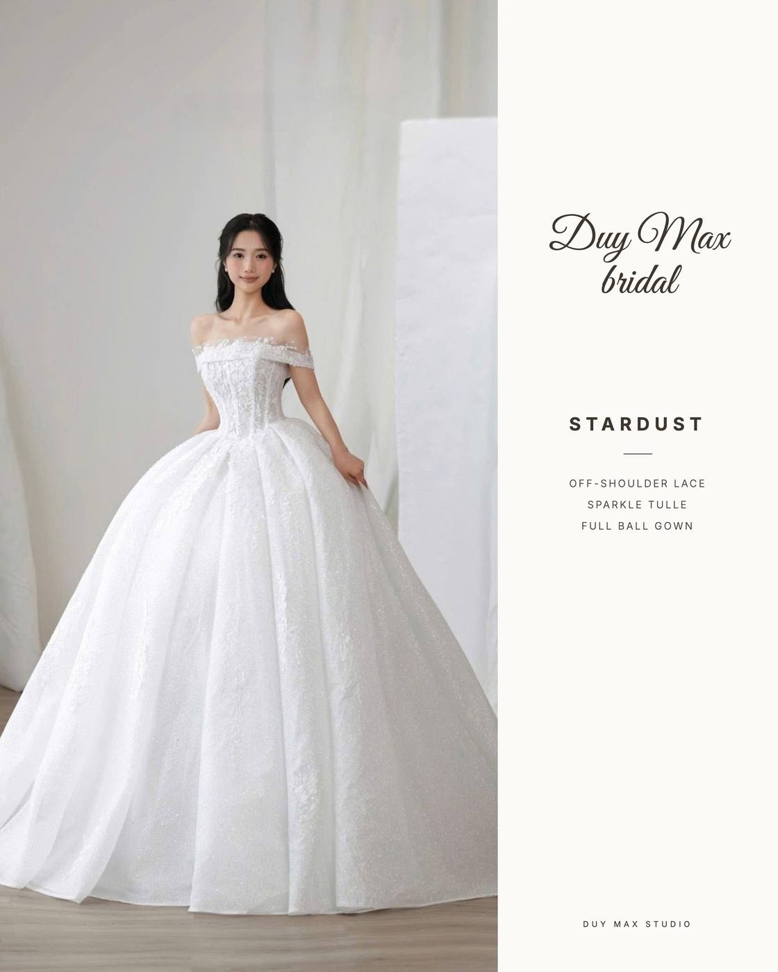 Stardust — trễ vai xoè bồng — Duy Max Studio, trang 1